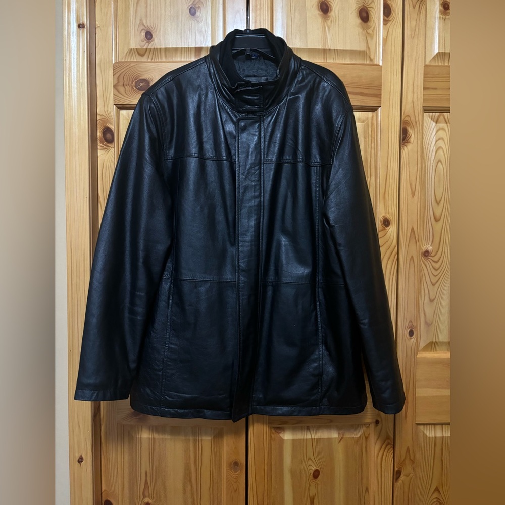Black Leather Men’s Jacket